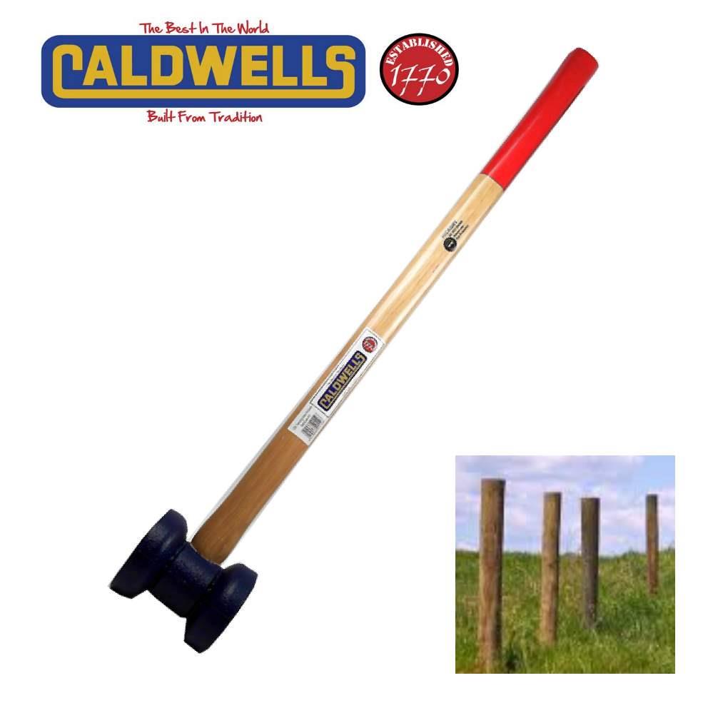 CALDWELLS HICKORY WOODEN HANDLED FENCE POST MAUL HAMMER FENCING SLEDGE HAMMER eBay