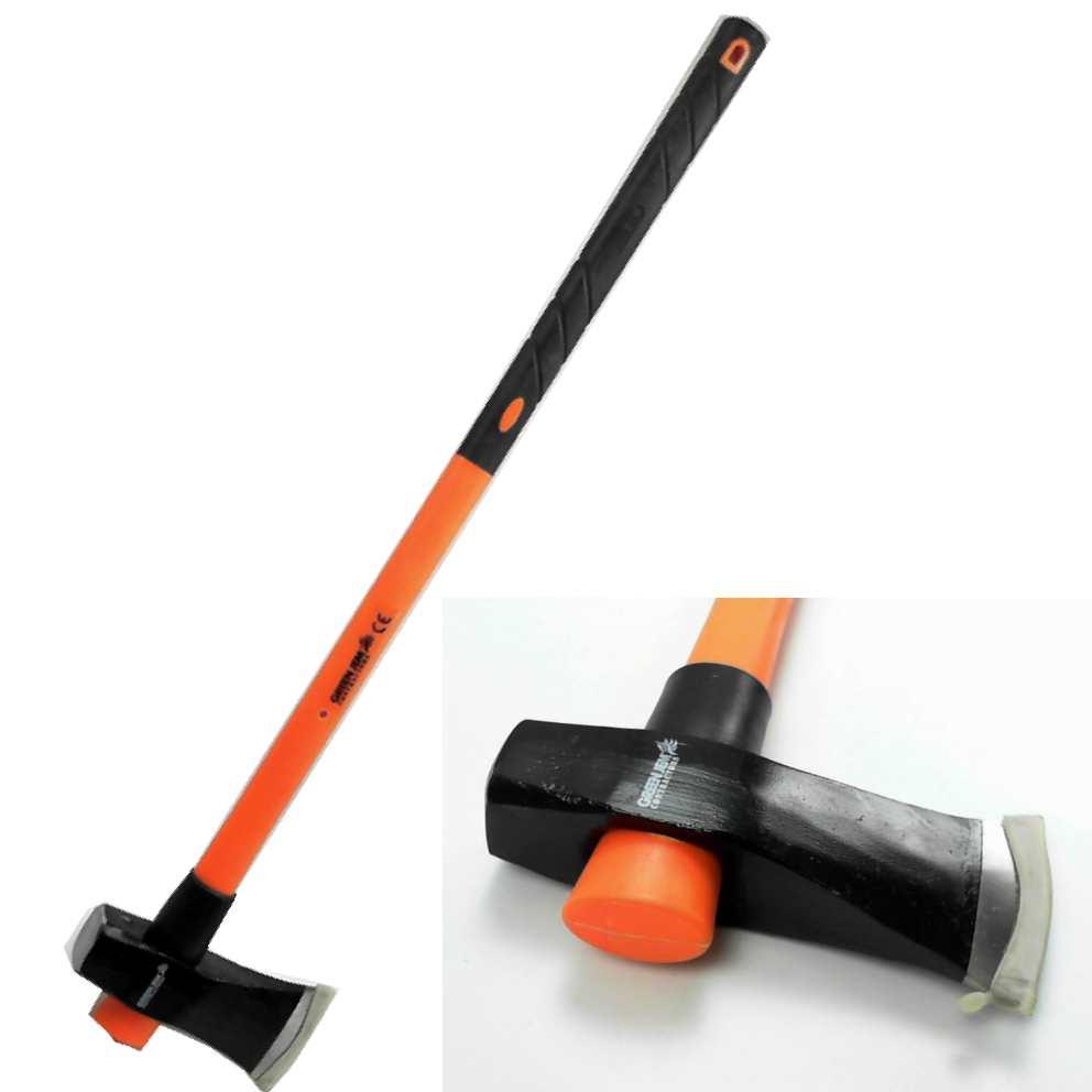 CONTRACTORS LOG SPLITTING MAUL AXE FIBREGLASS HANDLE 6lb WOOD LOGS SPLITTER