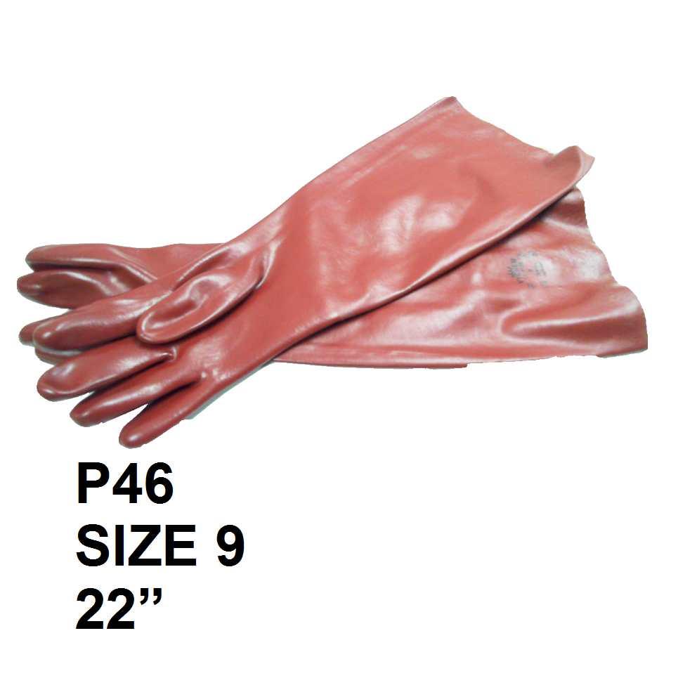 ACTIFRESH long pvc rubber gloves gauntlets ponds chemicals drains
