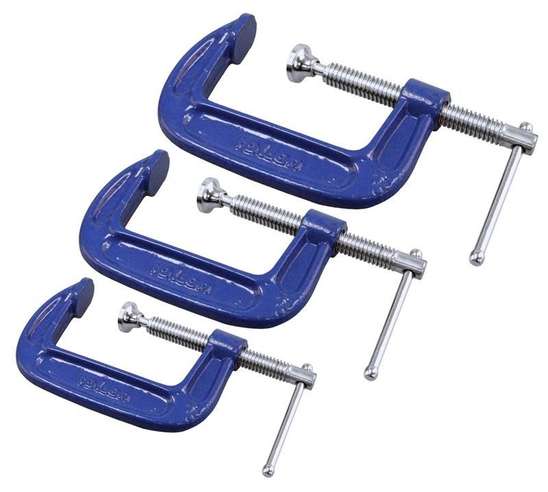 1" 2" 3" or 6" C-clamp G-clamp single or combo set
