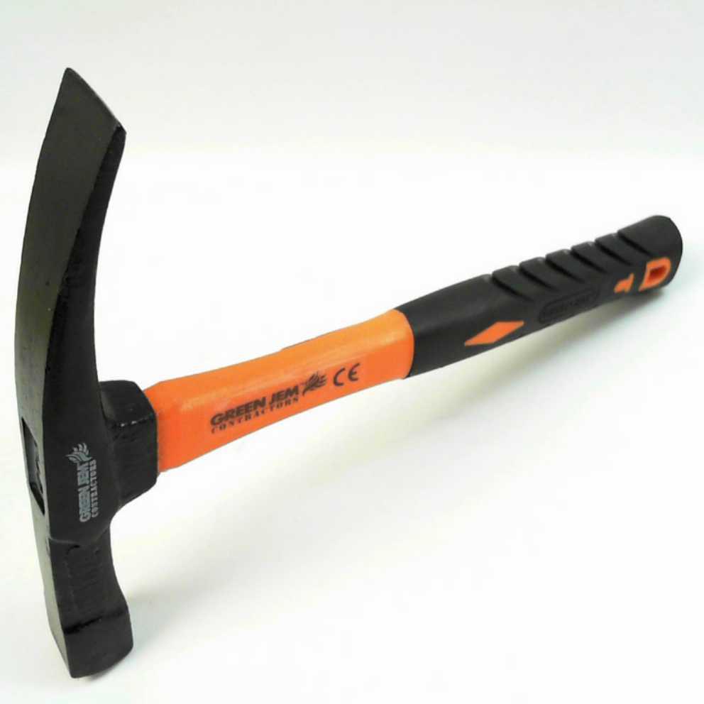 Contractors 24 oz brick hammer Fibreglass Handled Rubber Grip Chisel
