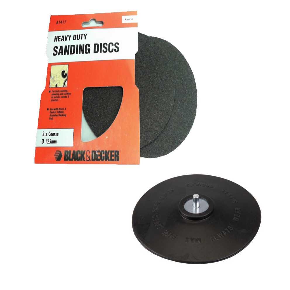 BLACK & DECKER A1417 COARSE HEAVY DUTY SEMI RIGID SANDING DISCS FOR