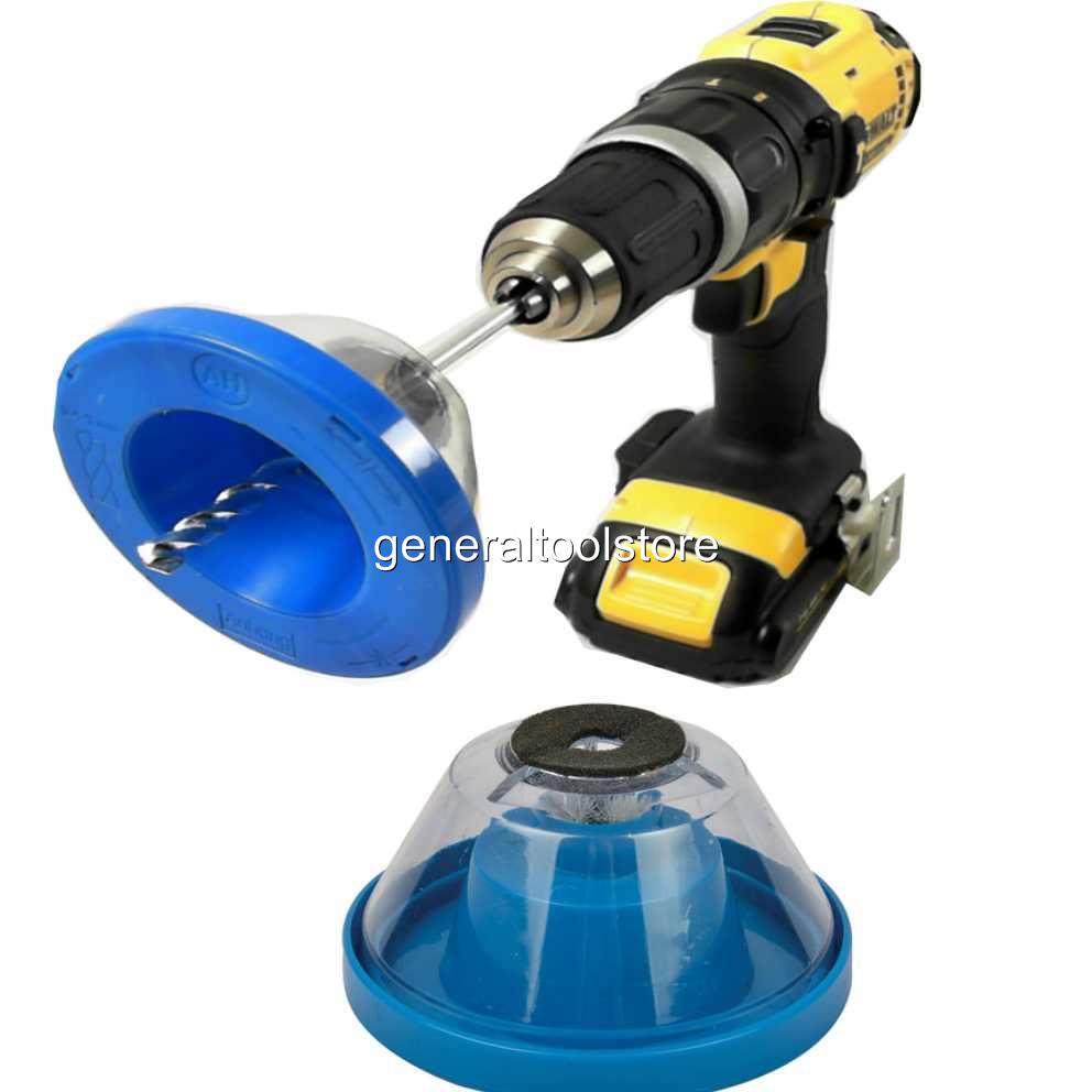Drill Dust Collector Fits Any Drill and Bit From 4 to 10 mm Walls Ceilings PE