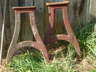 metal lathe antique table steampunk leg industrial