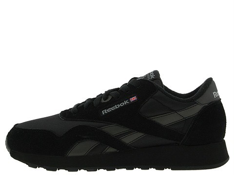 reebok black classic nylon
