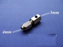flex collet coupler for 5mm motor shaft and 4mm flex cable rc boat
