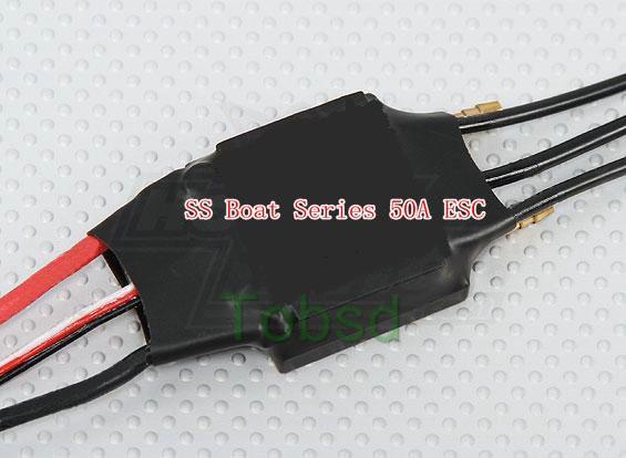 50A ESC Water Cool Speed Controller for RC Boat With BEC
