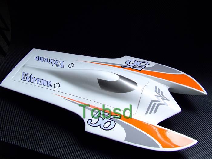 22.5 inch Tiger teeth EP Fibreglass Outrigger ARTR Racing Boat