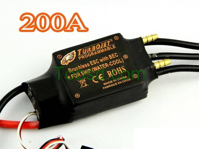 200A Water Cool Brushless Motor ESC for Boat with BEC Free Shipping