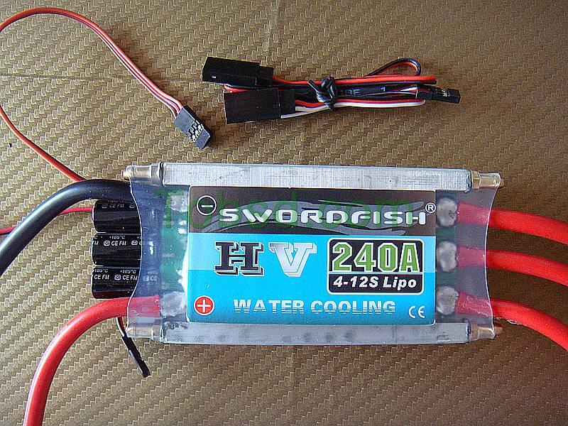 Swordfish 240A Water Cool Brushless Motor ESC for Boat with BEC