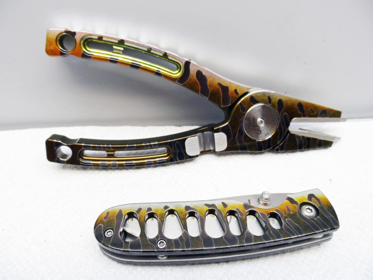 Abel 4 Pliers & Knife Set w/Sheath Fish Graphics FlyMasters eBay