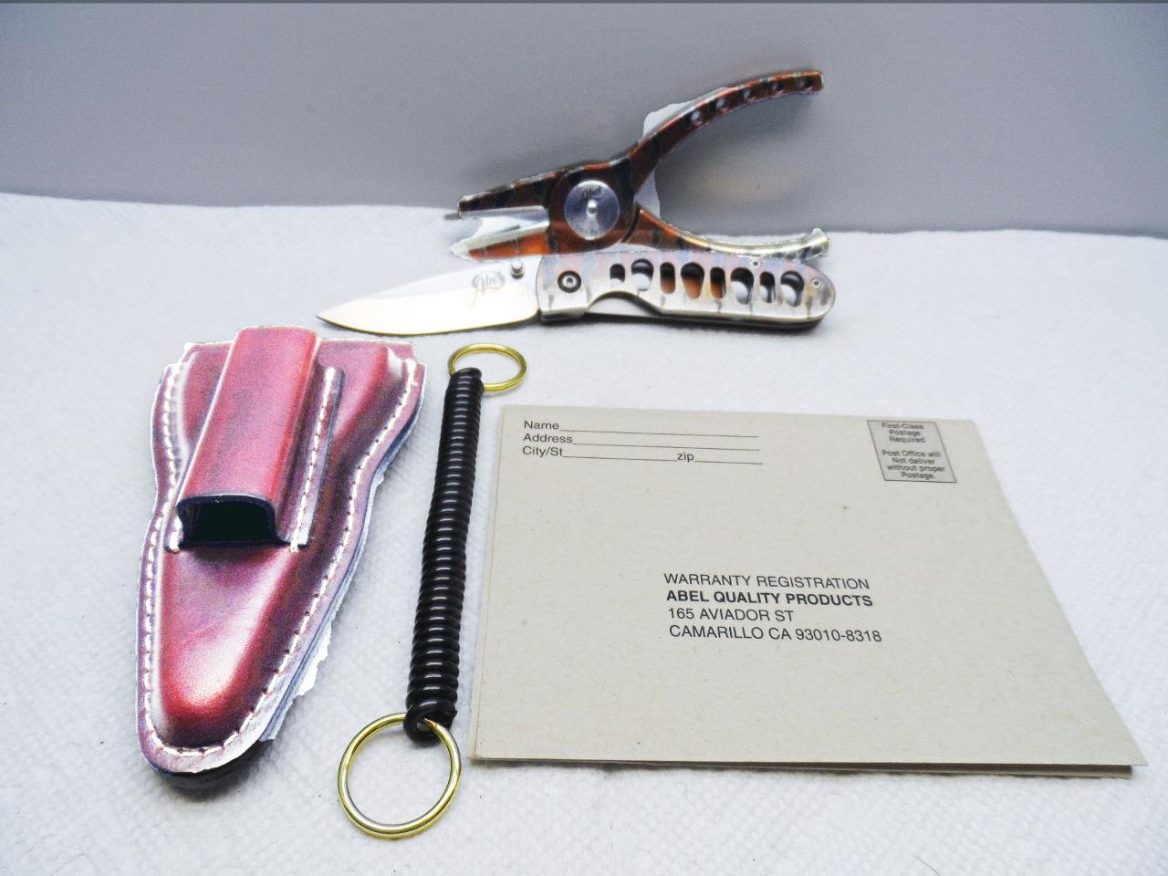 Abel 2 Pliers & Knife Set w/Sheath Fish Graphics FlyMasters