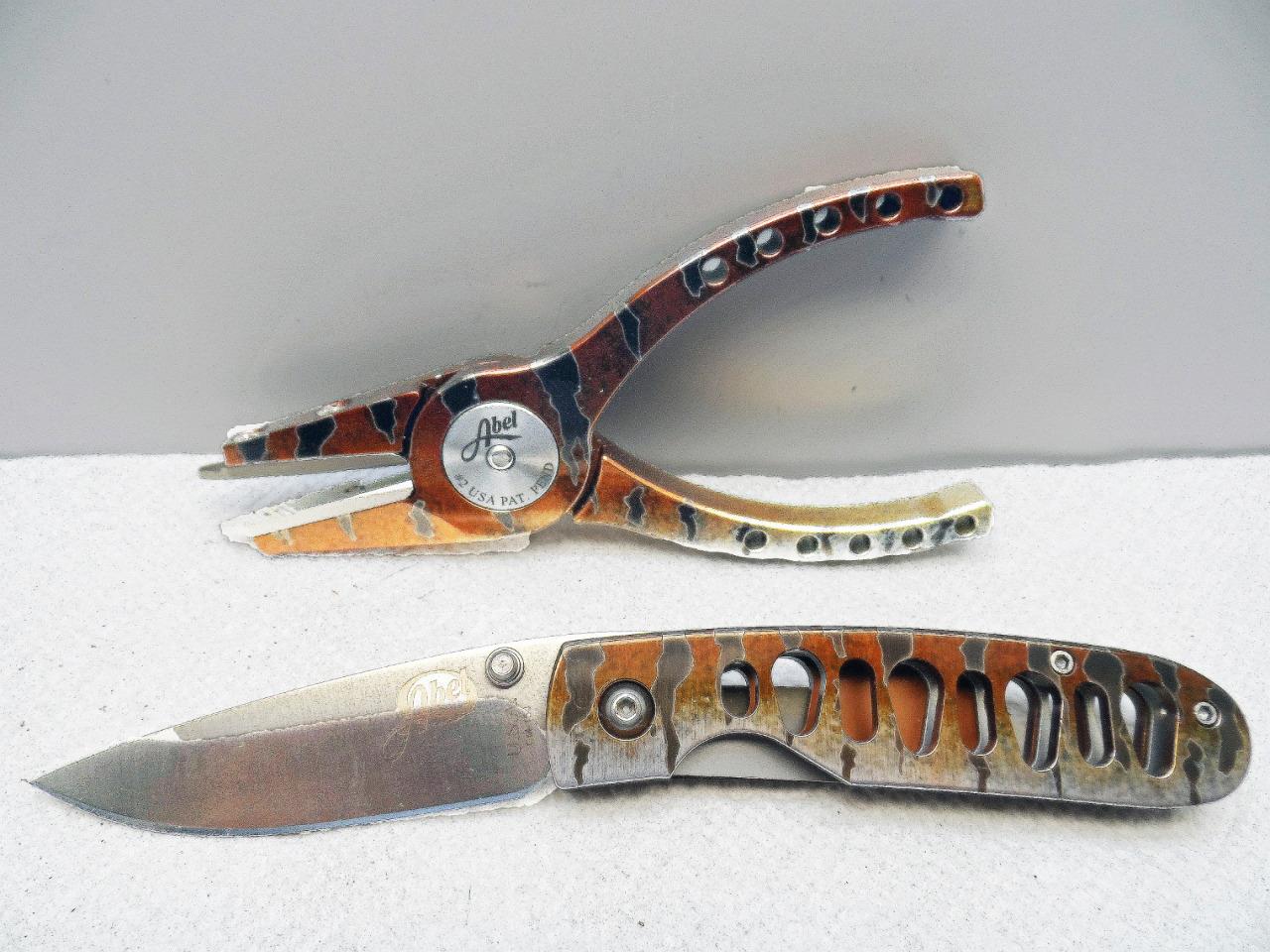 Abel 2 Pliers & Knife Set w/Sheath Fish Graphics FlyMasters