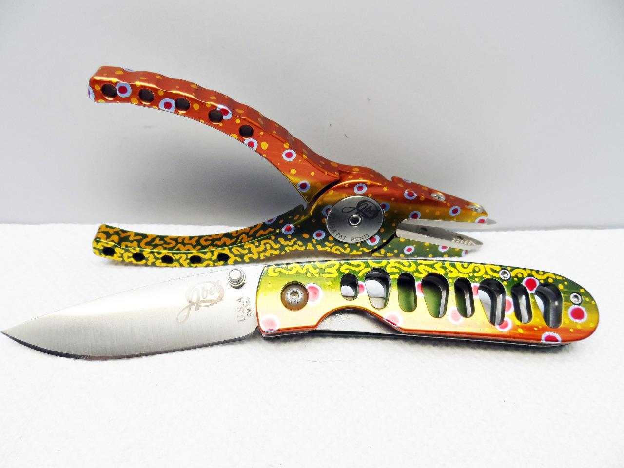 Abel 2 Pliers & Knife Set w/Sheath Fish Graphics FlyMasters