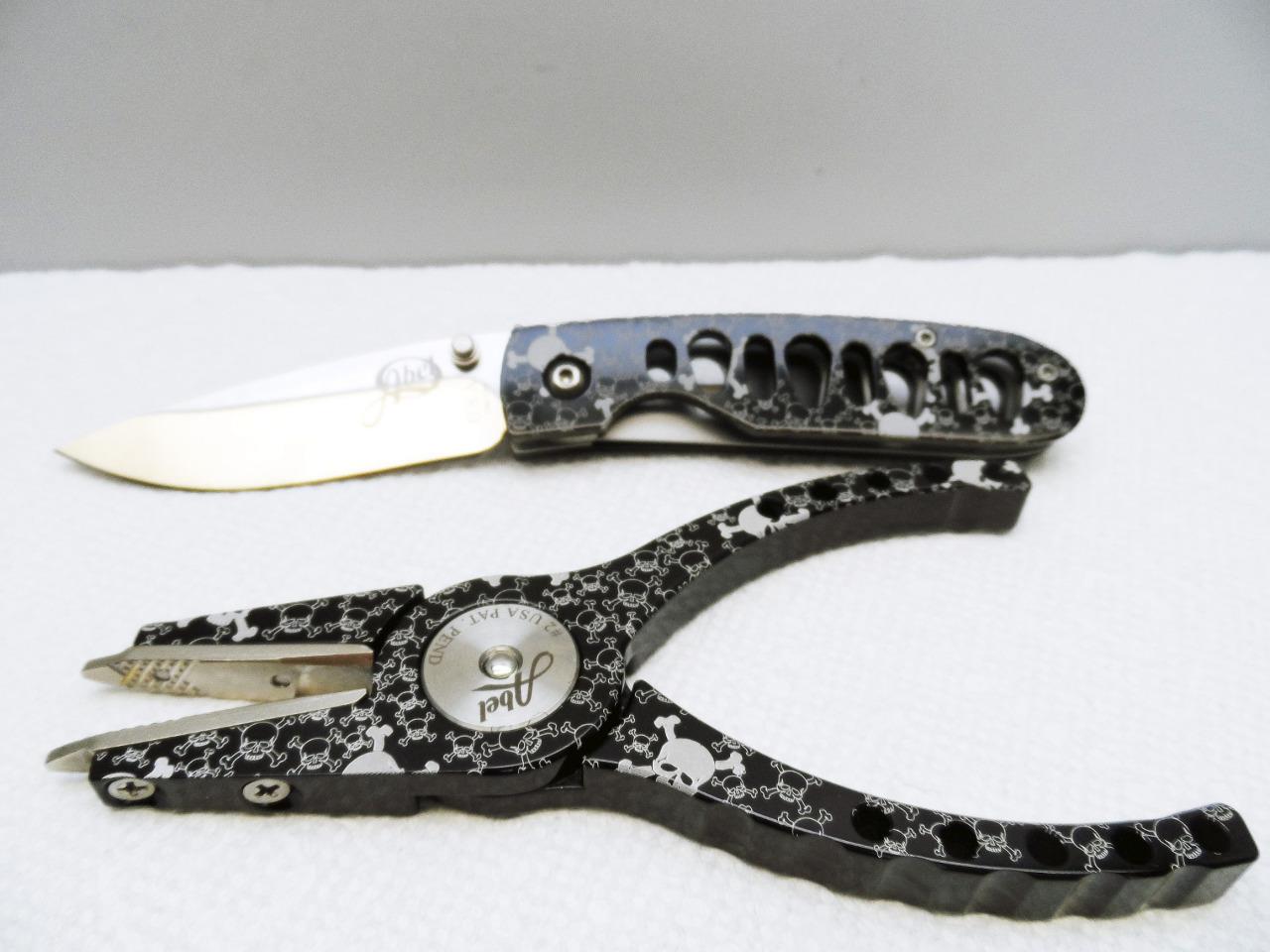 Abel PlierKnife Combo w/Leather Sheath & Lanyard, Fish Graphics FlyMasters eBay