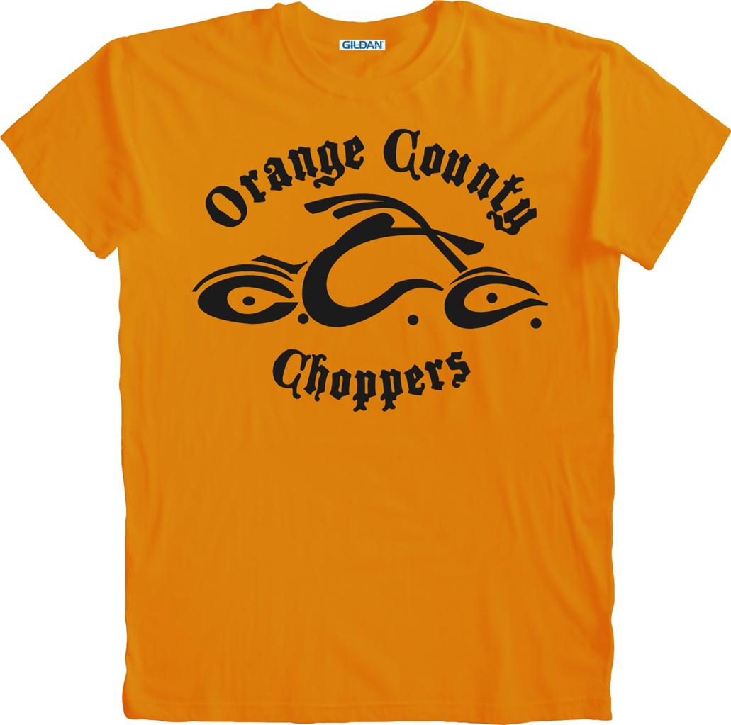 New Retro American Biker Orange County Choppers Motorcycle OCC T shirt S 5XL