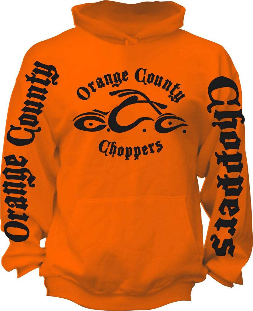 New Retro American Biker Orange County Choppers Motorcycle OCC Hoodie S