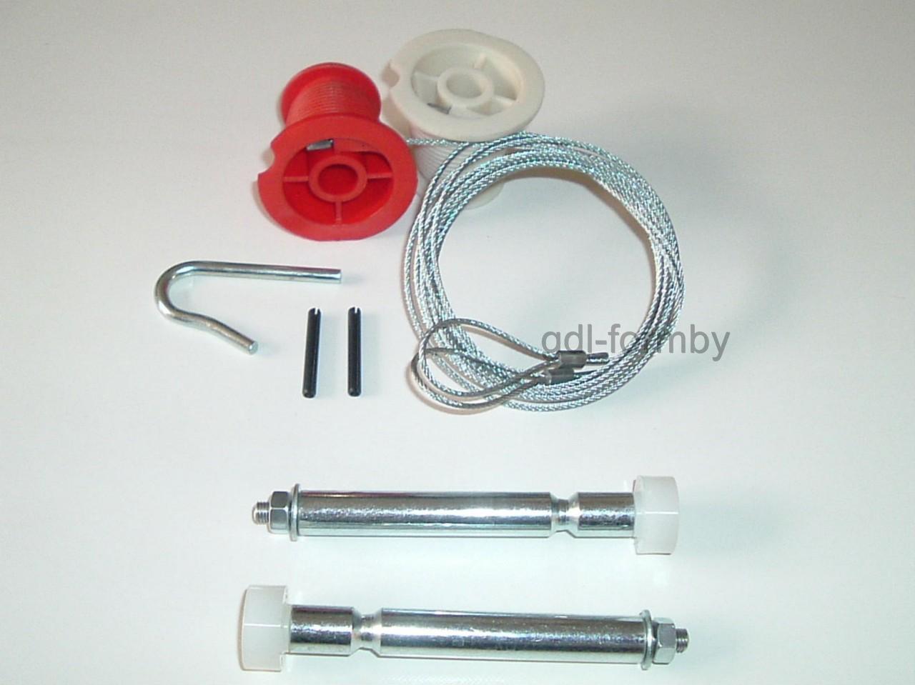 NEW HENDERSON FULL REPAIR KIT Cables & Rollers (Nuts) garage door