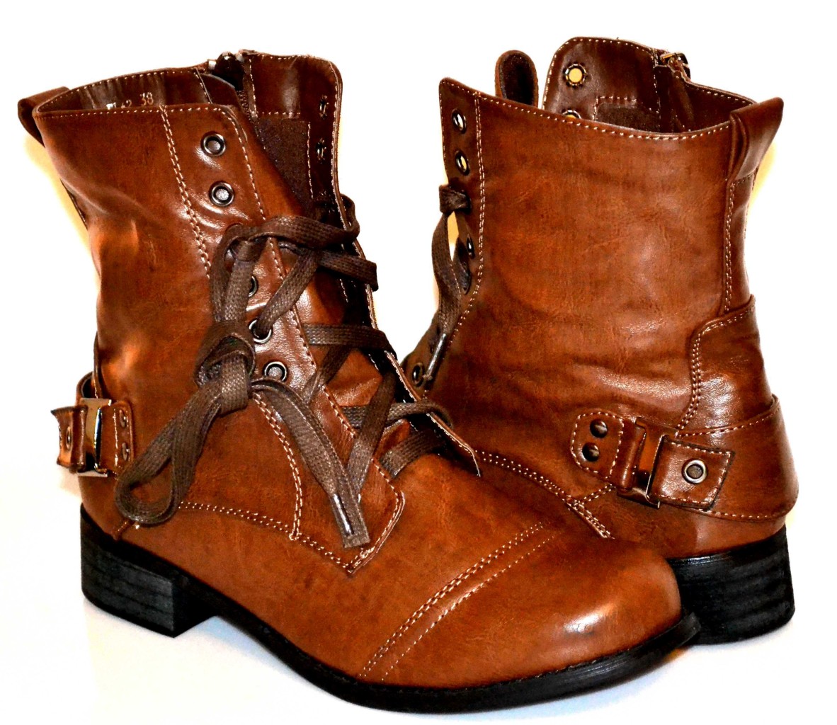 Womens Lace Up Military Combat Boots in Five Colors, BEST PRICES, NIB