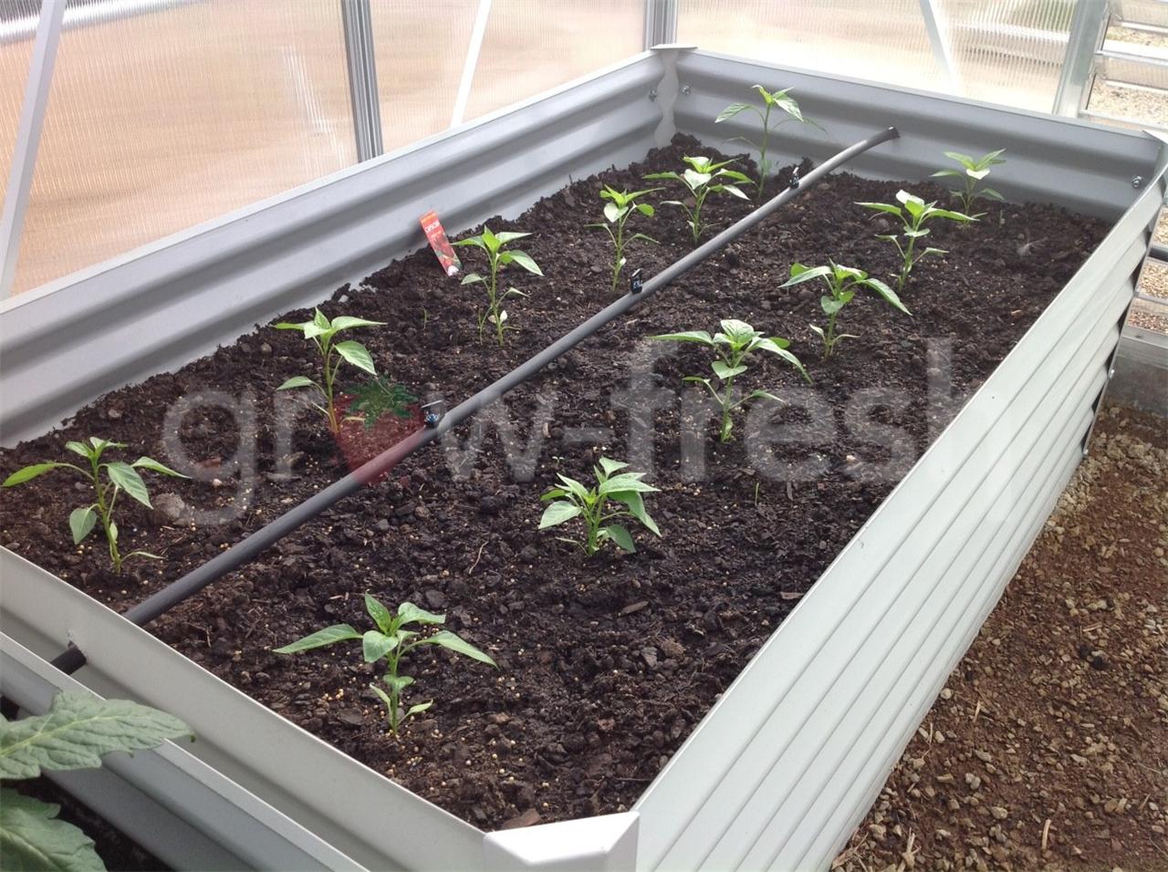 2X GREENHOUSE COLORBOND DIY RAISED PLANTER BOX GARDEN BED RRP2471