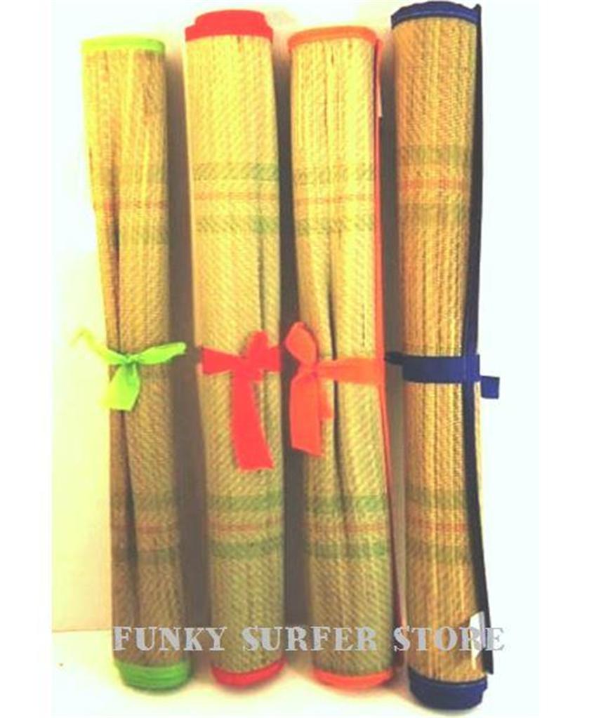 LARGE STRAW BEACH MAT LIGHTWEIGHT ROLL UP TRAVEL CAMPING PICNIC RUG