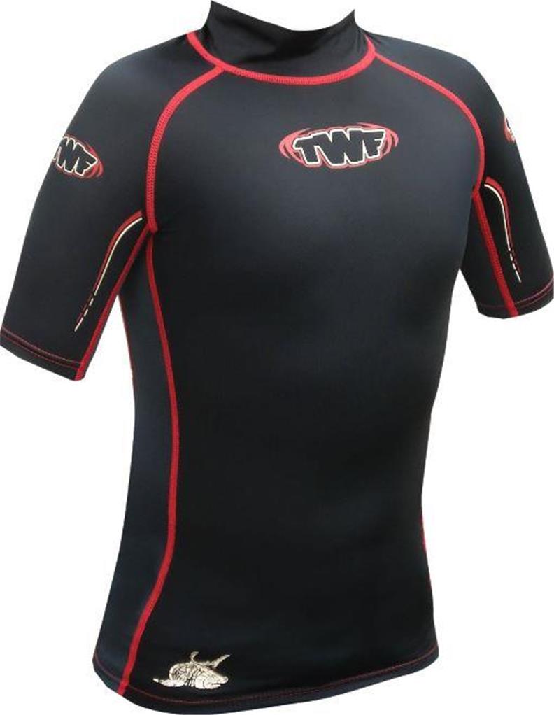 TWF MEN WOMENS RASH VEST RASH GUARD UV 50 SUN PROTECTION TOP SURF
