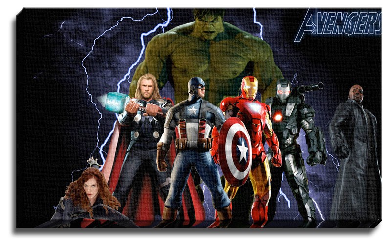 NEW THE AVENGERS CANVAS ART / WALL ART / LARGE FRAMED ...
