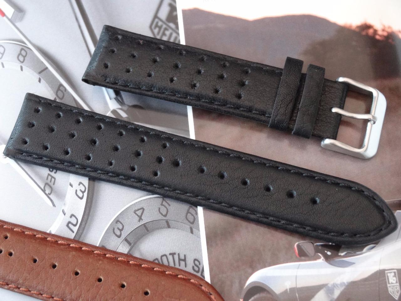 tag aquaracer leather strap