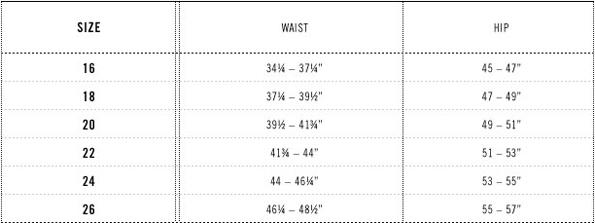 levis jeans womens size guide