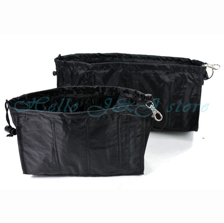 Set Of 2 Kangaroo Keeper Purse Handbag Multi Bag Organizer Reg+Large Black/Tan | eBay