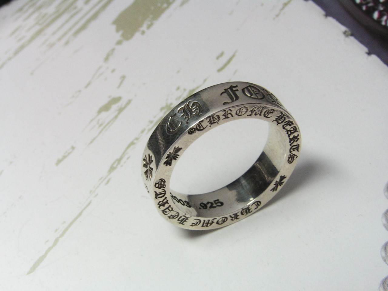 AUTHENTIC CLASSIC CHROME HEARTS FOREVER RING eBay