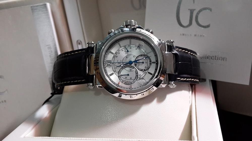 authentic guess collection gc x44007g1telemeter chrono leather mens 795 ebay authentic guess collection gc x44007g1telemeter chrono leather mens 795 ebay
