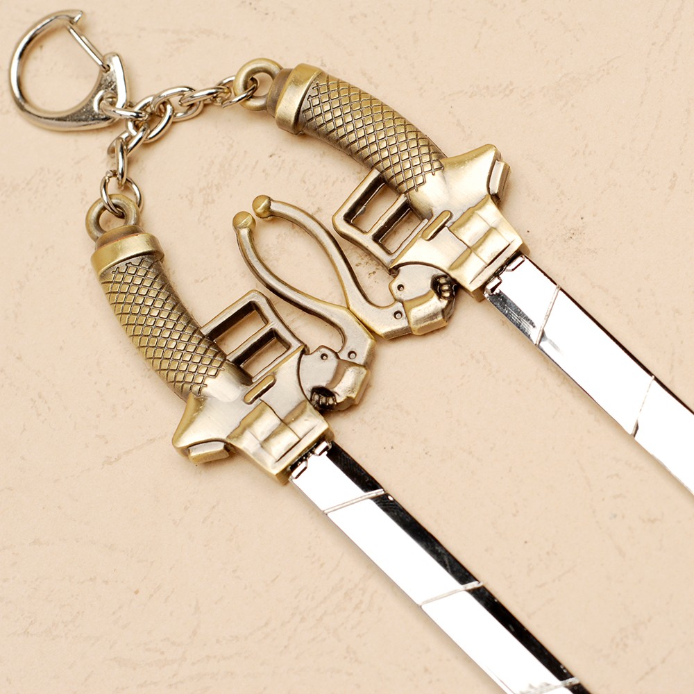 *A* Attack On Titan / Shingeki no Kyojin Double Gunblade Silver ver