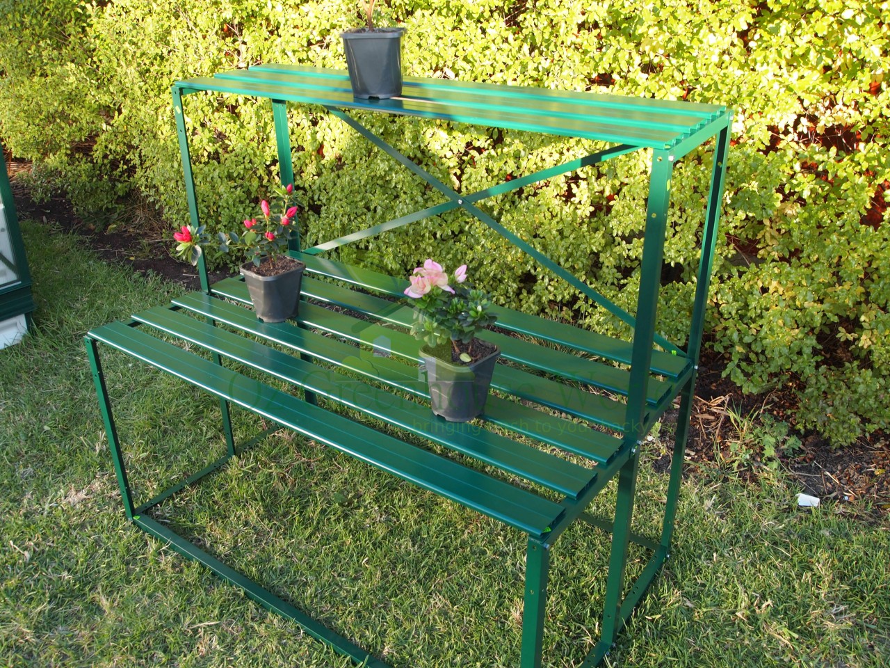 GREENHOUSE GREEN HOUSE HOTHOUSE PLANT STAND STAGING ALUMINIUM SHELVING