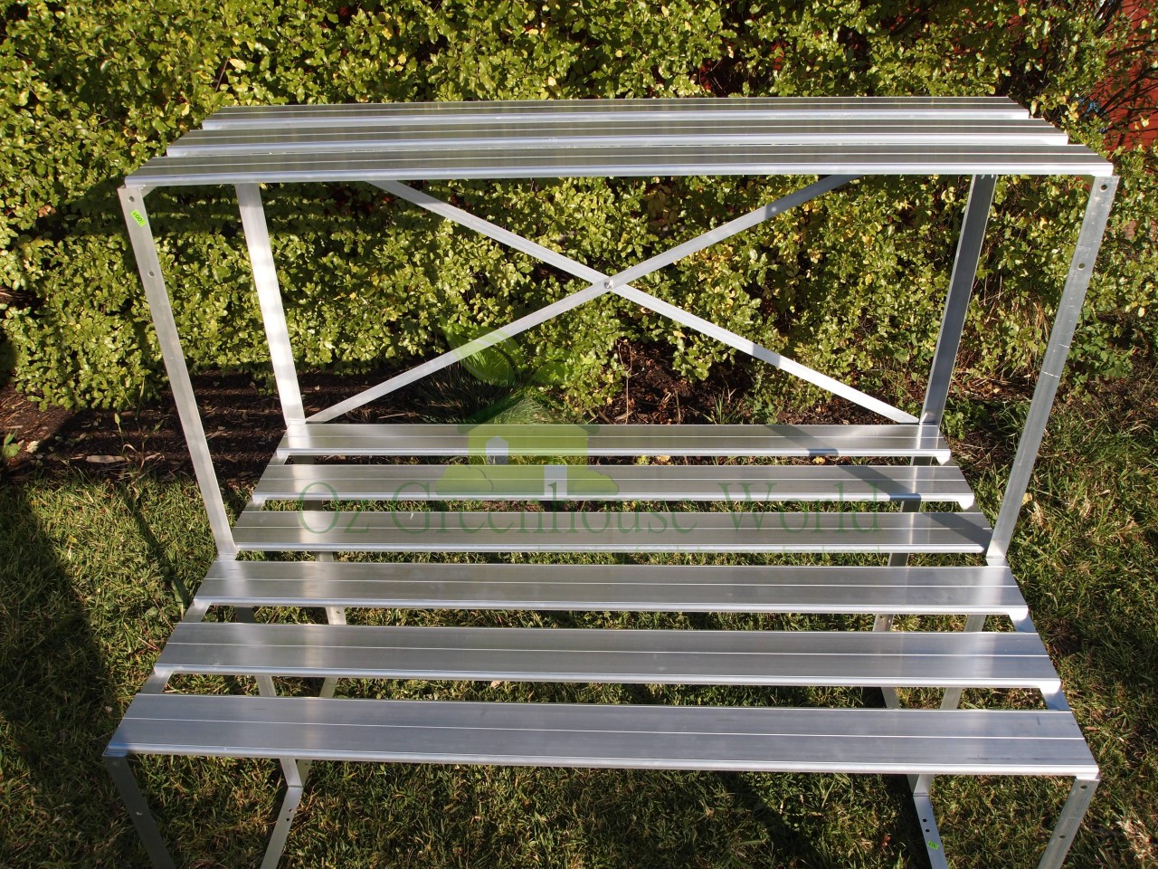 GREENHOUSE GREEN HOUSE HOTHOUSE PLANT STAND STAGING ALUMINIUM SHELVING