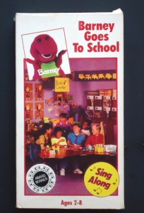 Vintage 1989 Barney Goes To School Sing Along Vhs Tape ...