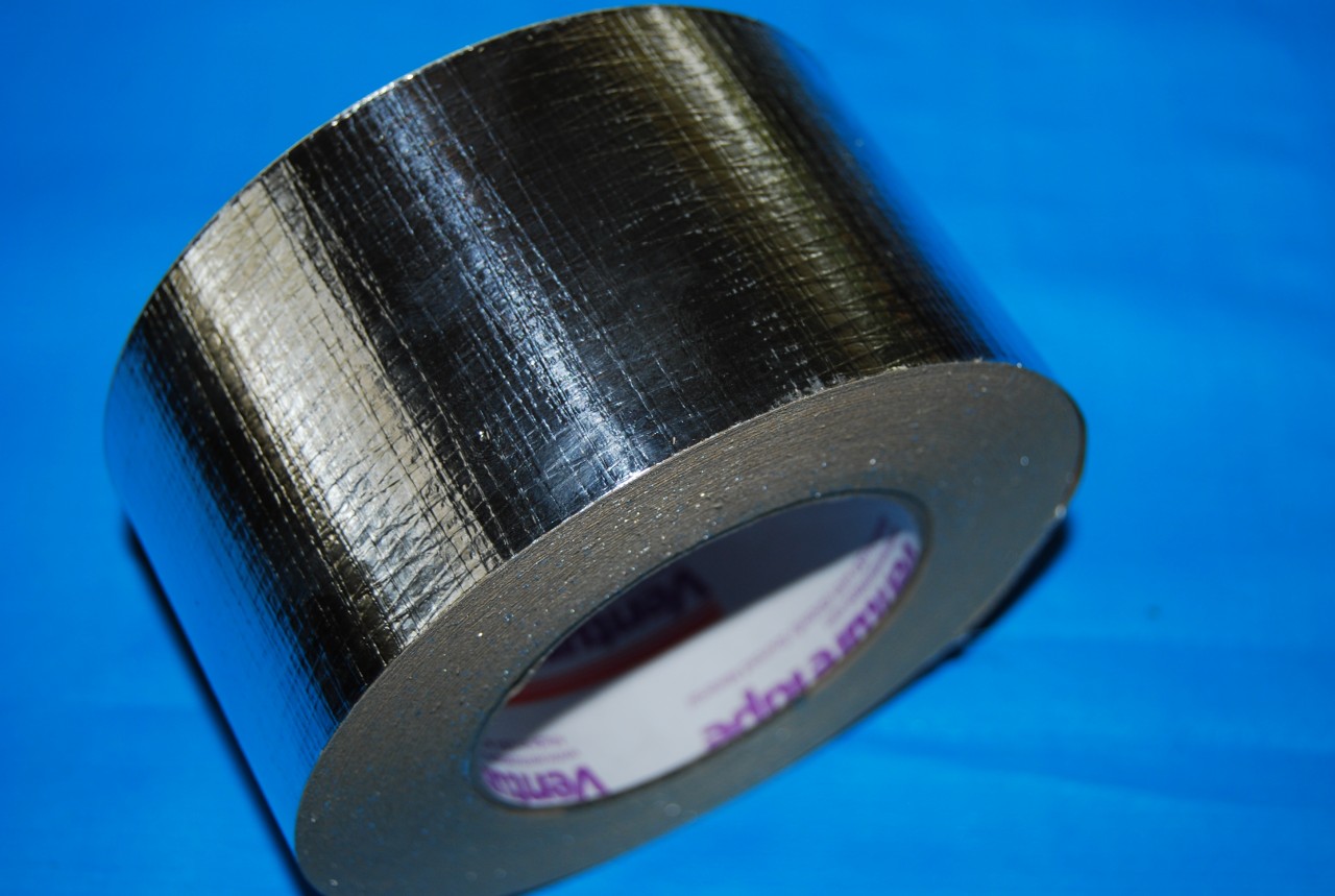 Silver Foil Aluminium Insulation Duct Tape Venture Reinforced 72mm x 50m rolls eBay