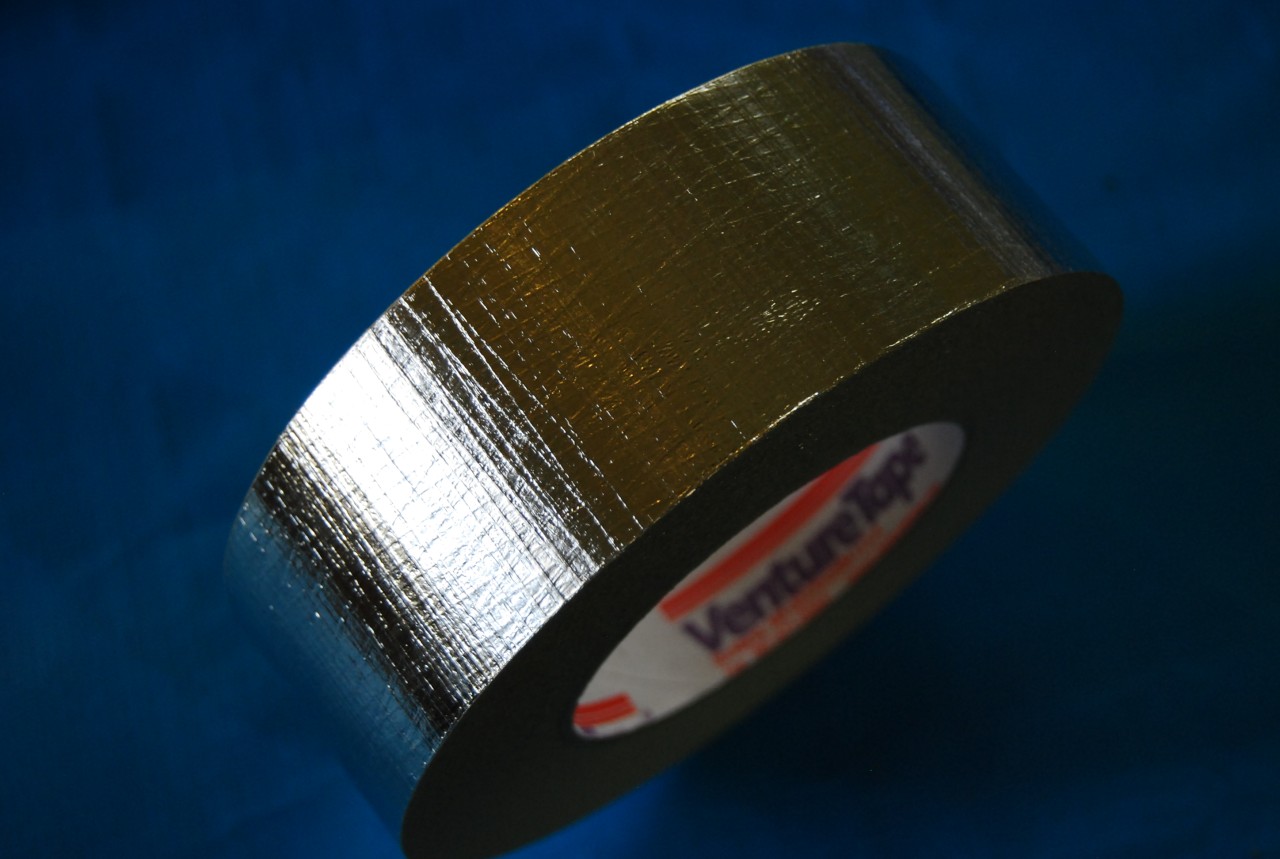 Silver Foil Aluminium Insulation Duct Tape Venture Reinforced 48mm x