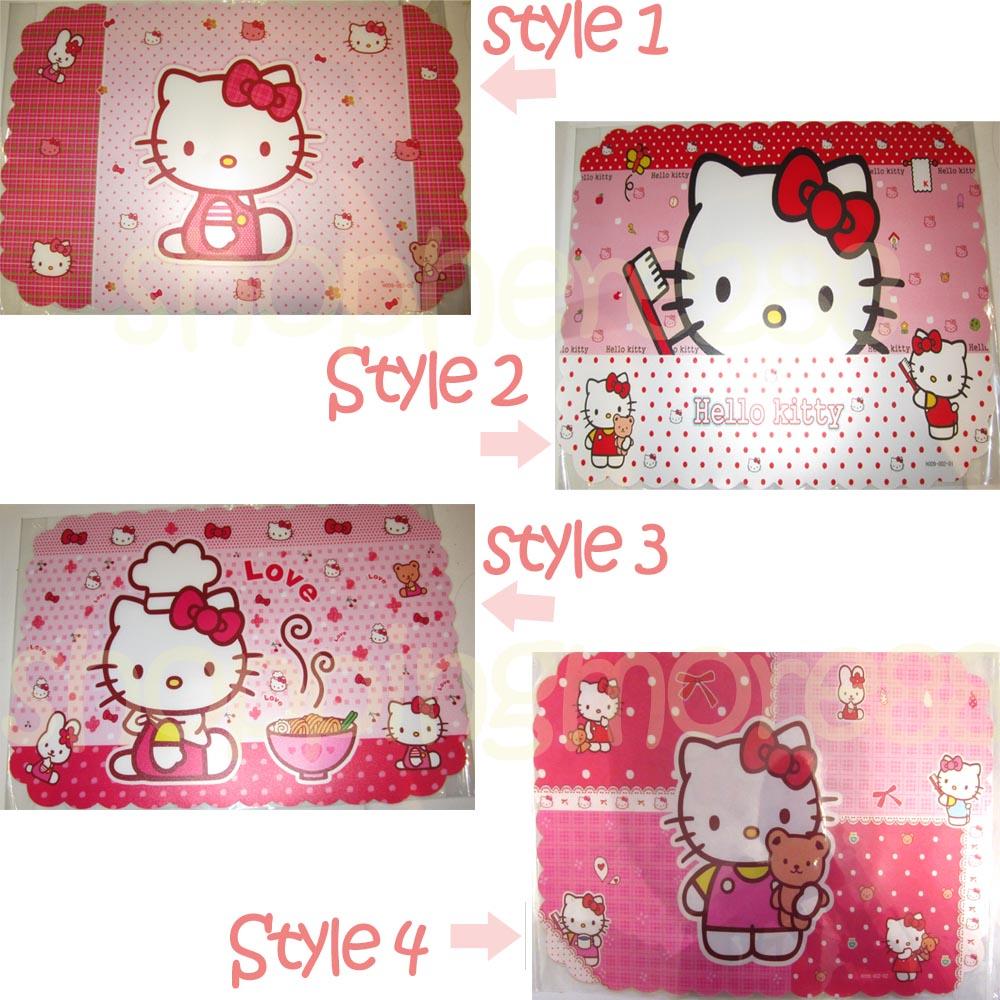 Wholesale 8pcs Hello kitty place mat placemat dinner set table mat eBay