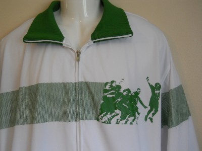 Sean John Baby Clothes on Sean John Track Jacket White Green Zip Front Sz Xxxl Ebay