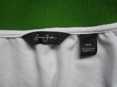 Sean John Baby Clothes on Sean John Track Jacket White Green Zip Front Sz Xxxl Ebay