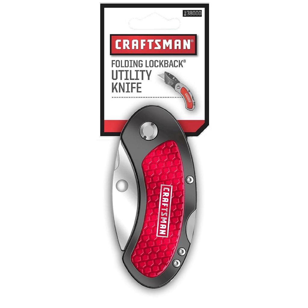Craftsman Folding Lock Back Utility Razor Knife Pink Red Blue Yellow