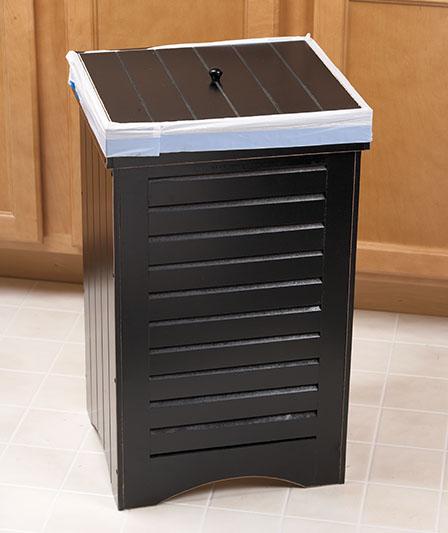 CLASSY WOODEN FURNITURE STYLE KITCHEN GARBAGE CAN TRASH