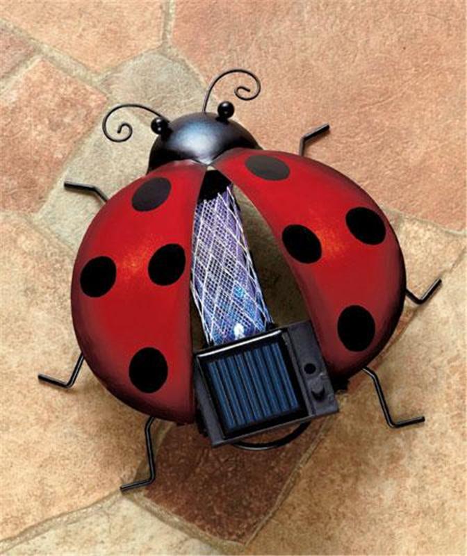 Solar Bug Zapper for Garden Yard Patio in Owl Ladybug or Bee Design