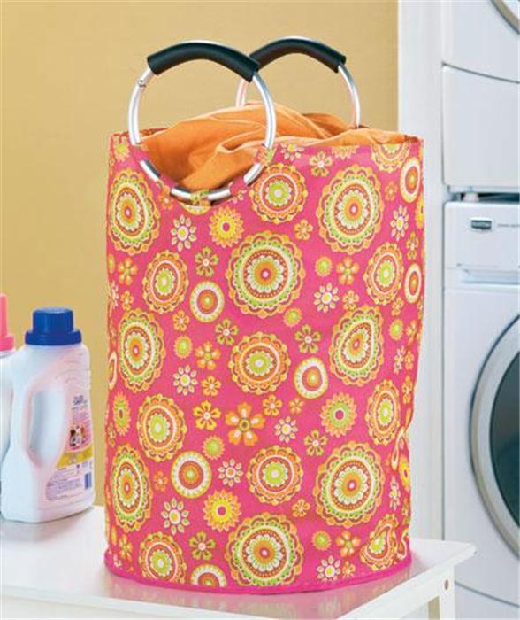 JUMBO HANDLED LAUNDRY HAMPER W/PADDED BIG HANDLES BEACH BAG TOTE 4
