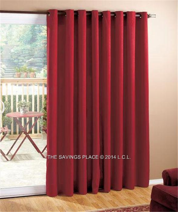Light Filtering Patio French Door Curtains Silky Smooth
