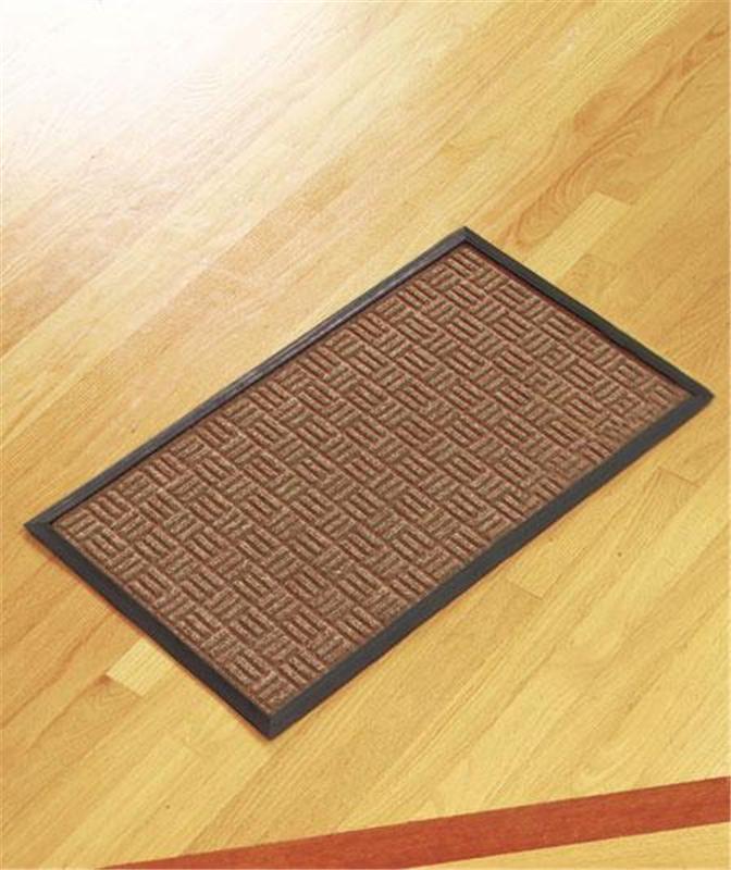 Indoor Outdoor Utility Mat Ribbed Design Rubber Backing 3 Colors eBay