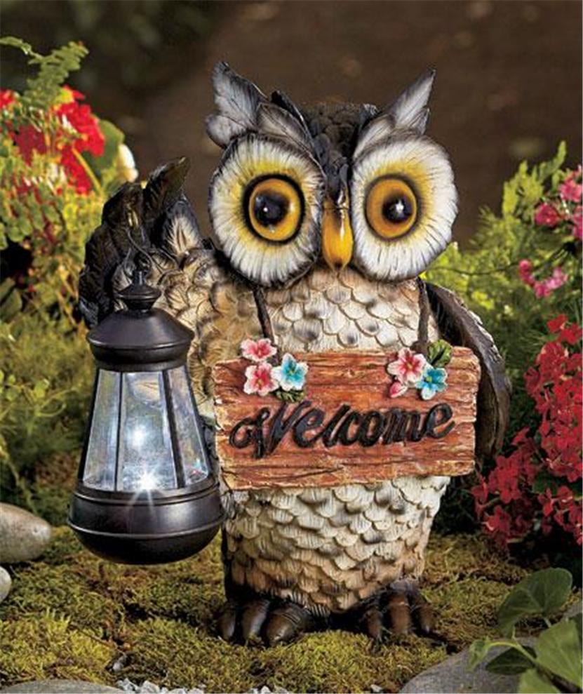 frog garden statue with solar lantern