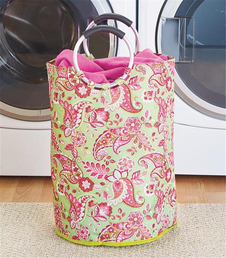 JUMBO LAUNDRY HAMPER TOTE BEACH BAG W/BIG PADDED HANDLES 3 CHEERFUL