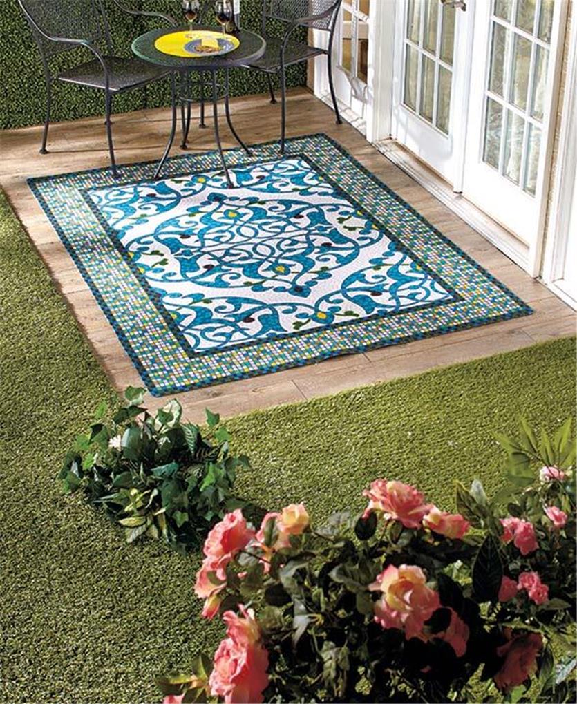 Easy Drainage Mosaic Design Outdoor Area Runner or Accent ...